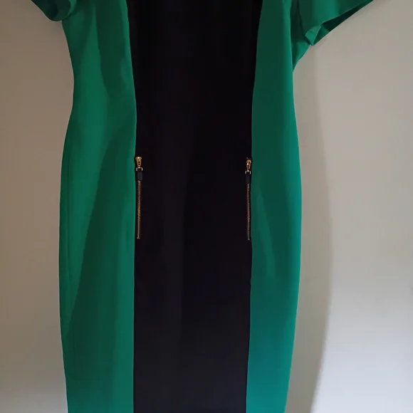 Calvin Klein Green and Black Mini Dress - Picture 5 of 11